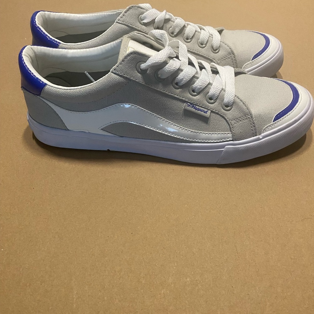 Gray, Blue & White sneakers (worn 1 time)